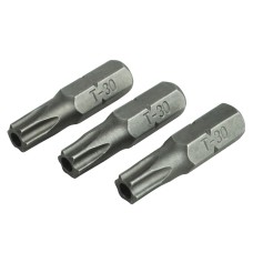 Faithfull Security S2 Grade Steel Screwdriver Bits T30S x 25mm (Pack 3)