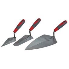 Faithfull Soft Grip Trowel Set, 3 Piece