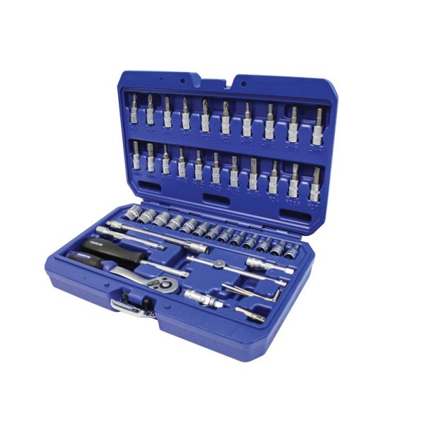 Faithfull 1/4in Drive Socket Set, 46 Piece Faithfull 1/4in Drive Socket Set, 46 Piece