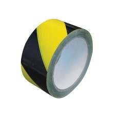 Faithfull Laminated Self-Adhesive Hazard Tape Black/Yellow 50mm x 33m