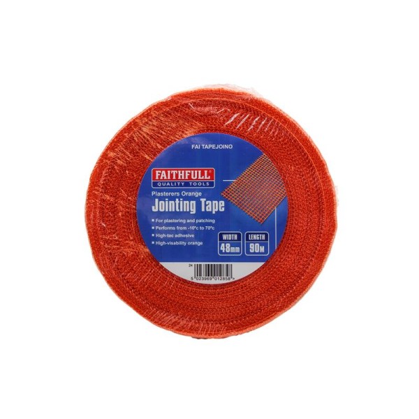Faithfull Plasterers Orange Jointing Tape 48mm x 90m Faithfull Plasterers Orange Jointing Tape 48mm x 90m
