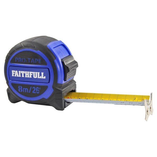 Faithfull Pro Tape Measure 8m/26ft (Width 32mm) Faithfull Pro Tape Measure 8m/26ft (Width 32mm)