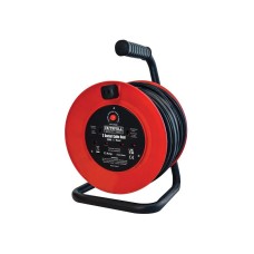 Faithfull Power Plus Open Drum Cable Reel 240V 13A 2-Socket 20m