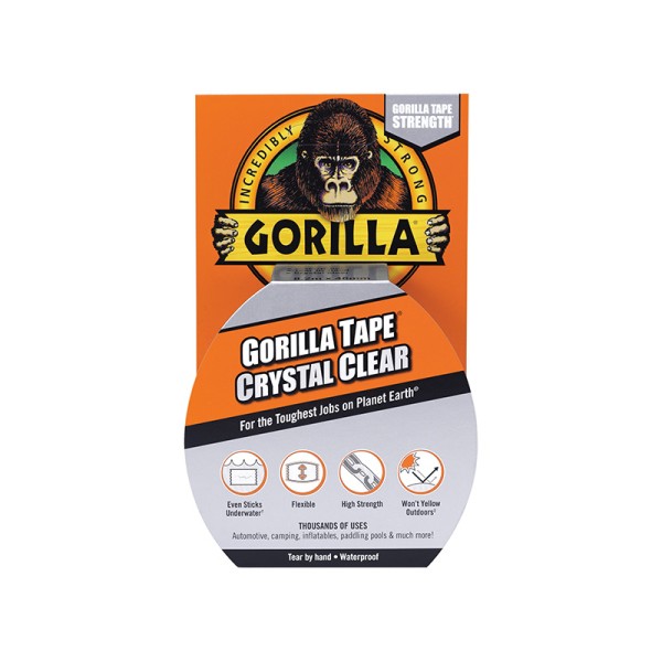 Gorilla Glue Gorilla Tape® 48mm x 8.2m Crystal Clear Gorilla Glue Gorilla Tape® 48mm x 8.2m Crystal Clear