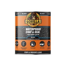 Gorilla Glue Waterproof Coat & Seal Liquid Rubber Coating Black 946ml