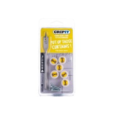 Gripit Curtain Kit, Clam Pack
