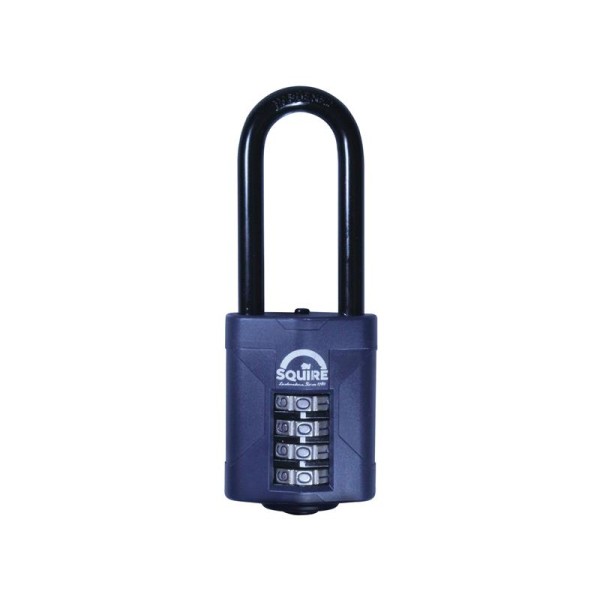 Squire CP50/2.5 Combination Padlock 4-Wheel 50mm Extra Long Shackle 63.5mm Squire CP50/2.5 Combination Padlock 4-Wheel 50mm Extra Long Shackle 63.5mm