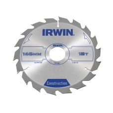 IRWIN® Construction Circular Saw Blade 165 x 30mm x 18T ATB