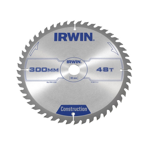 IRWIN® General Purpose Table & Mitre Saw Blade 300 x 30mm x 48T ATB IRWIN® General Purpose Table & Mitre Saw Blade 300 x 30mm x 48T ATB