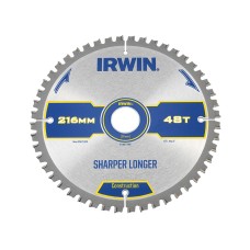 IRWIN® Construction Mitre Circular Saw Blade 216 x 30mm x 48T ATB/Neg