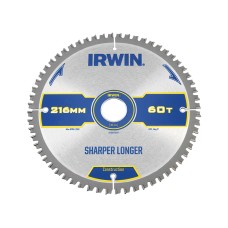 IRWIN® Construction Mitre Circular Saw Blade 216 x 30mm x 60T ATB/Neg