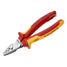 Knipex VDE Crimping Pliers with Tether Point 180mm