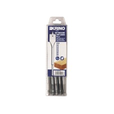 Krino Flat Wood Drill Bit Set, 6 Piece