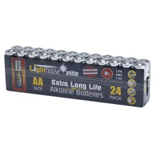 Lighthouse AA LR6 Alkaline Batteries 2400 mAh (Pack 24)