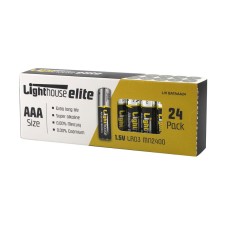 Lighthouse AAA LR03 Alkaline Batteries 1120 mAh (Pack 24)