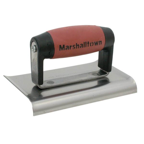 Marshalltown M136D Cement Edger Curved End DuraSoft® Handle 6 x 3in Marshalltown M136D Cement Edger Curved End DuraSoft® Handle 6 x 3in