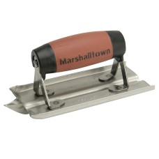 Marshalltown M180D Stainless Steel Groover Trowel DuraSoft® Handle 6 x 3in