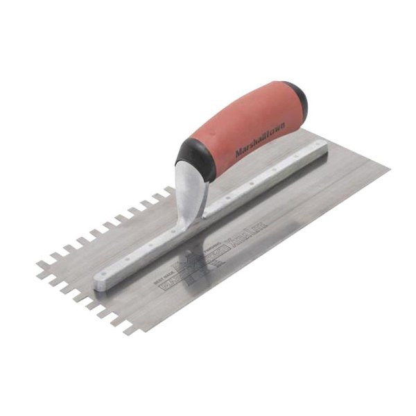 Marshalltown 6mm Stainless Steel Square Notched Trowel DuraSoft® Handle Marshalltown 6mm Stainless Steel Square Notched Trowel DuraSoft® Handle