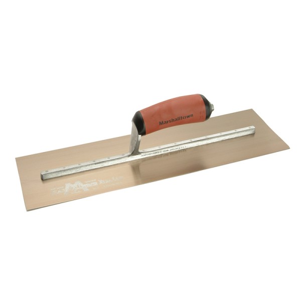 Marshalltown MPB165GSD Pre-Worn PermaShape® Finishing Gold S/S Trowel DuraSoft® 16 x 5in Marshalltown MPB165GSD Pre-Worn PermaShape® Finishing Gold S/S Trowel DuraSoft® 16 x 5in