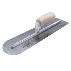 Marshalltown MXS81RE Rounded Plasterer's Finishing Trowel Wooden Handle 18 x 4in