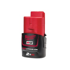 Milwaukee Power Tools M12 B2 REDLITHIUM-ION™ Battery 12V 2.0Ah Li-ion Milwaukee Power Tools M12 B2 REDLITHIUM-ION™ Battery 12V 2.0Ah Li-ion