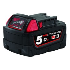 Milwaukee Power Tools M18 B5 REDLITHIUM-ION™ Slide Battery Pack 18V 5.0Ah Li-ion