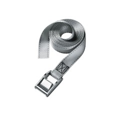 Master Lock Lashing Strap with Metal Buckle, Grey 2.5m 150kg (Pack 2)