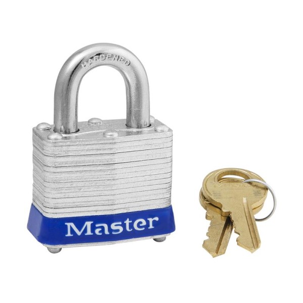Master Lock 3KABLU Steel Padlock 40mm Key 0431 Master Lock 3KABLU Steel Padlock 40mm Key 0431