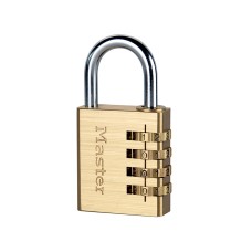 Master Lock Brass Finish 40mm 4-Digit Combination Padlock