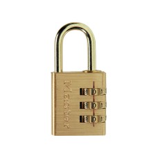 Master Lock Brass Finish 30mm 3-Digit Combination Padlock