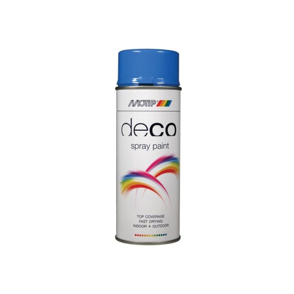MOTIP® Deco Spray Paint High Gloss RAL 5015 Sky Blue 400ml MOTIP® Deco Spray Paint High Gloss RAL 5015 Sky Blue 400ml