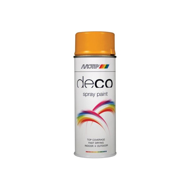 MOTIP® Deco Spray Paint High Gloss RAL 1004 Gold Yellow 400ml MOTIP® Deco Spray Paint High Gloss RAL 1004 Gold Yellow 400ml