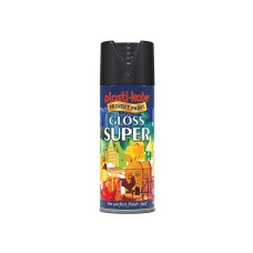 PlastiKote Gloss Super Spray Black 400ml