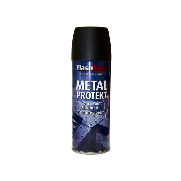 PlastiKote Metal Protekt Spray Matt Black 400ml PlastiKote Metal Protekt Spray Matt Black 400ml