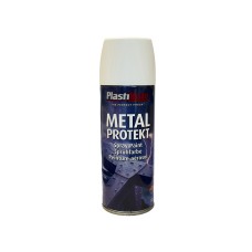 PlastiKote Metal Protekt Spray Satin White 400ml