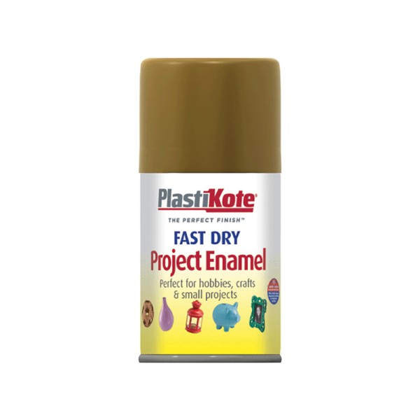 PlastiKote Fast Dry Enamel Aerosol Antique Gold 100ml PlastiKote Fast Dry Enamel Aerosol Antique Gold 100ml