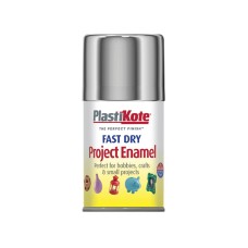 PlastiKote Fast Dry Enamel Aerosol Chrome 100ml