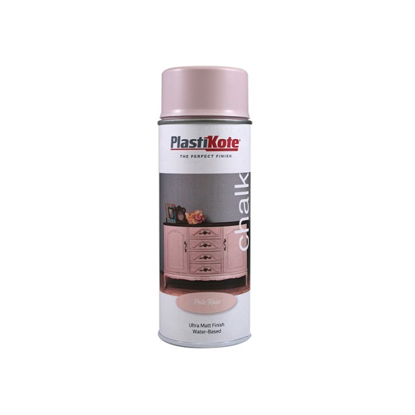 PlastiKote Chalk Finish Spray Pale Rose 400ml PlastiKote Chalk Finish Spray Pale Rose 400ml