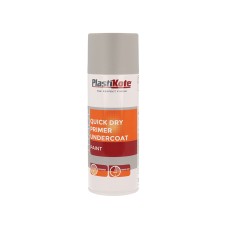 PlastiKote Trade Quick Dry Primer Spray Grey 400ml