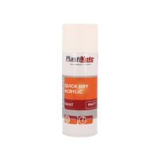 PlastiKote Trade Quick Dry Acrylic Spray Paint Matt White 400ml