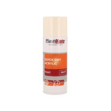 PlastiKote Trade Quick Dry Acrylic Spray Paint Matt Magnolia 400ml