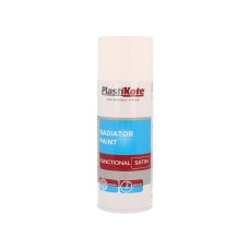 PlastiKote Trade Radiator Spray Paint Satin White 400ml