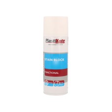 PlastiKote Trade Stain Block Spray Paint White 400ml