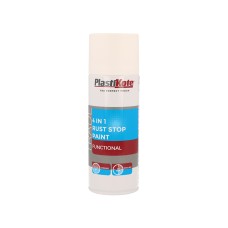 PlastiKote Trade 4-in-1 Rust Stop Spray Paint White 400ml