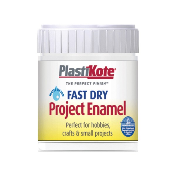 PlastiKote Fast Dry Enamel Paint B4 Bottle Gloss White 59ml PlastiKote Fast Dry Enamel Paint B4 Bottle Gloss White 59ml