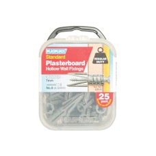 Plasplugs CF 111 Standard Plasterboard Fixings Pack of 25