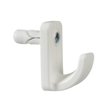 Plasplugs White Single Hollow Door Hook Pack of 1