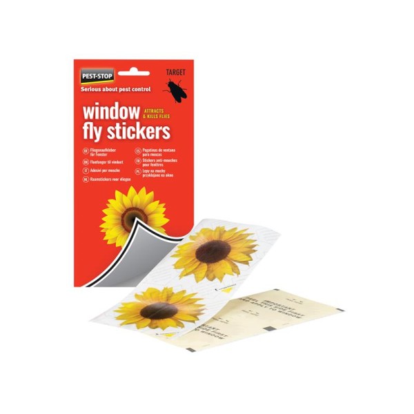 Pest-Stop (Pelsis Group) Window Fly Stickers (Pack 4) Pest-Stop (Pelsis Group) Window Fly Stickers (Pack 4)