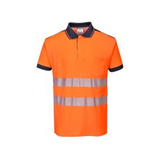 Portwest T180 PW3 Hi-Vis Orange Polo Shirt - XXL (50-52in)