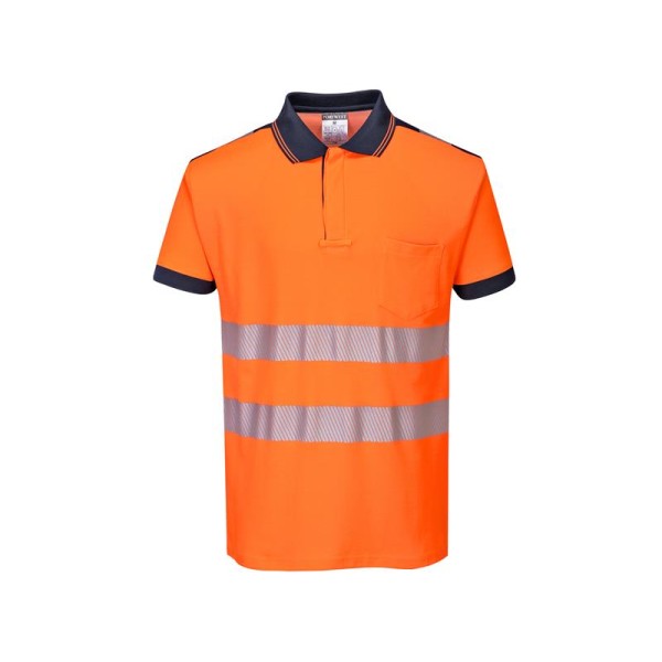 Portwest T180 PW3 Hi-Vis Orange Polo Shirt - XXL (50-52in) Portwest T180 PW3 Hi-Vis Orange Polo Shirt - XXL (50-52in)